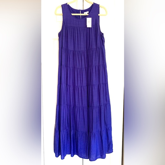 J. JILL Tiered A-Line Maxi Sun Dress -- New with Tags - Picture 2 of 5